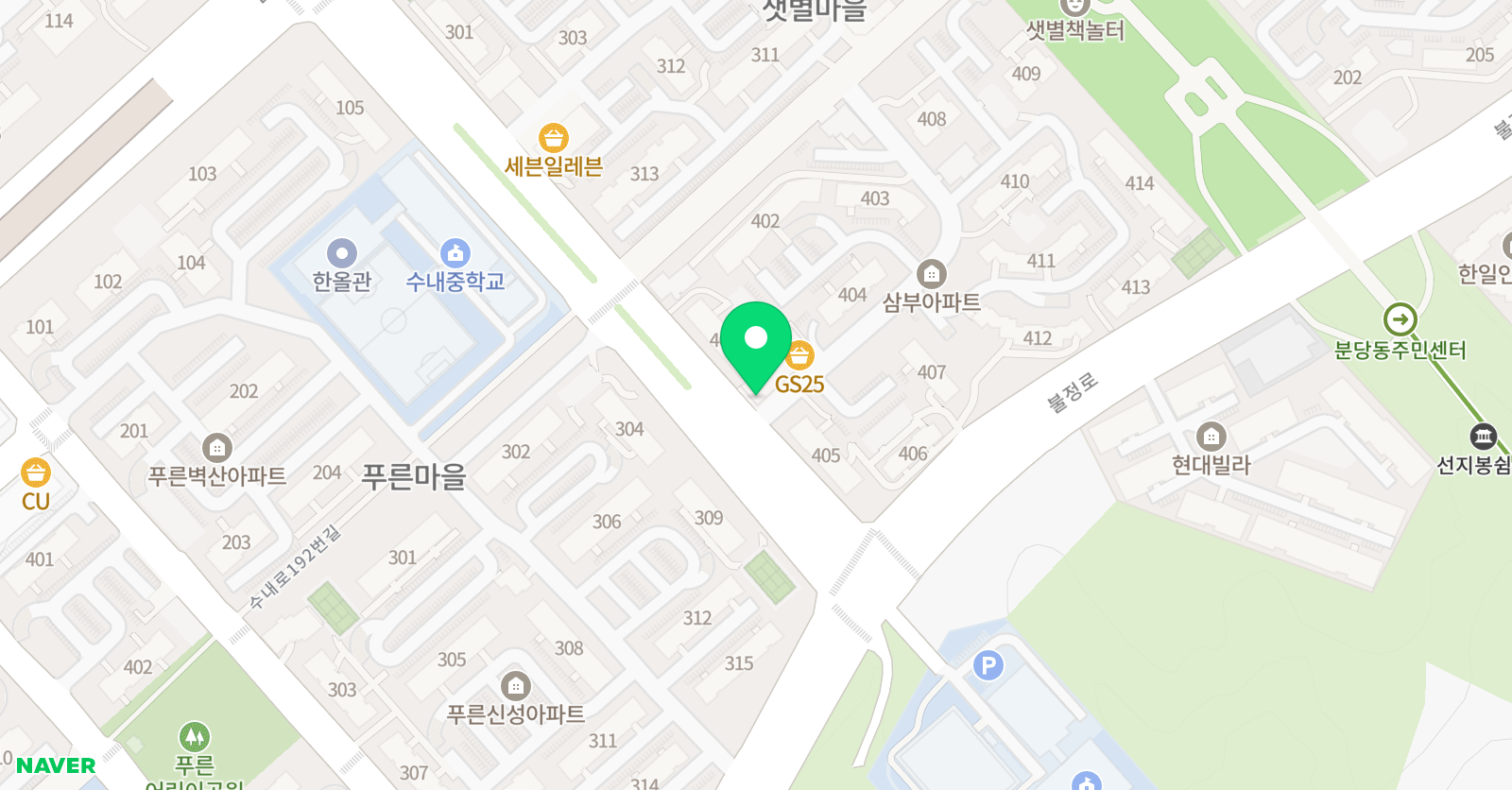 신성 태권도 위치
