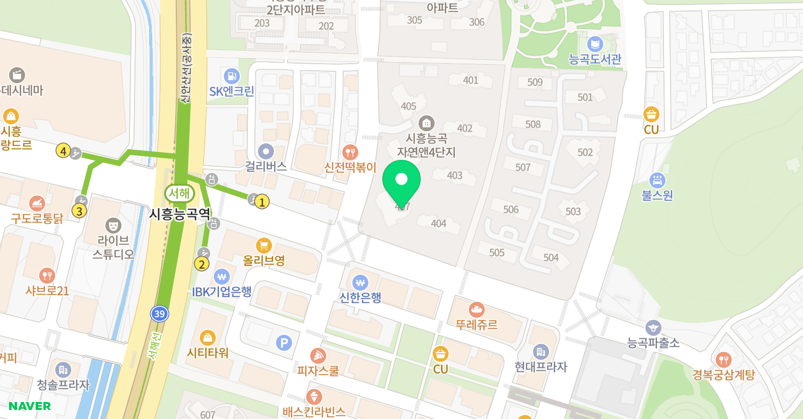아소비 시흥 능곡점 위치