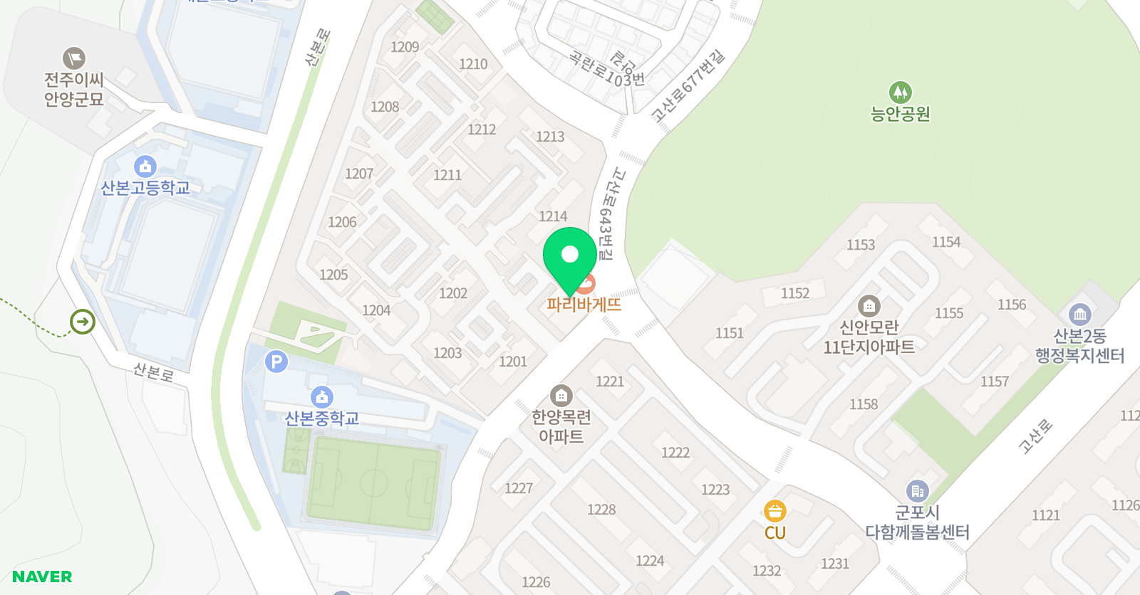 비비드 음악학원 산본점 위치