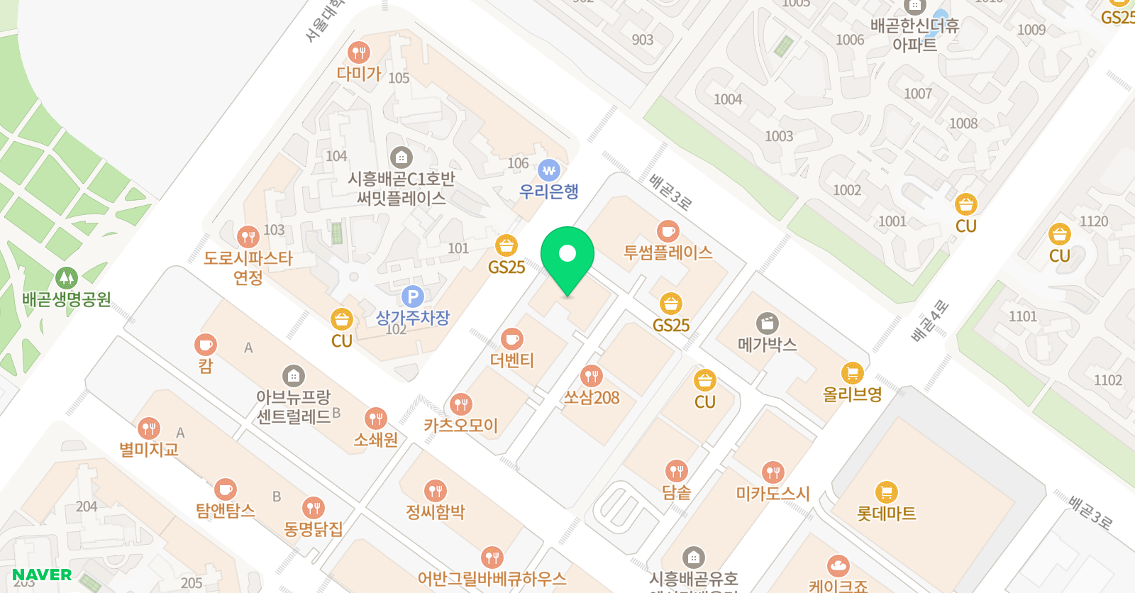 배곧 음악학원 위치