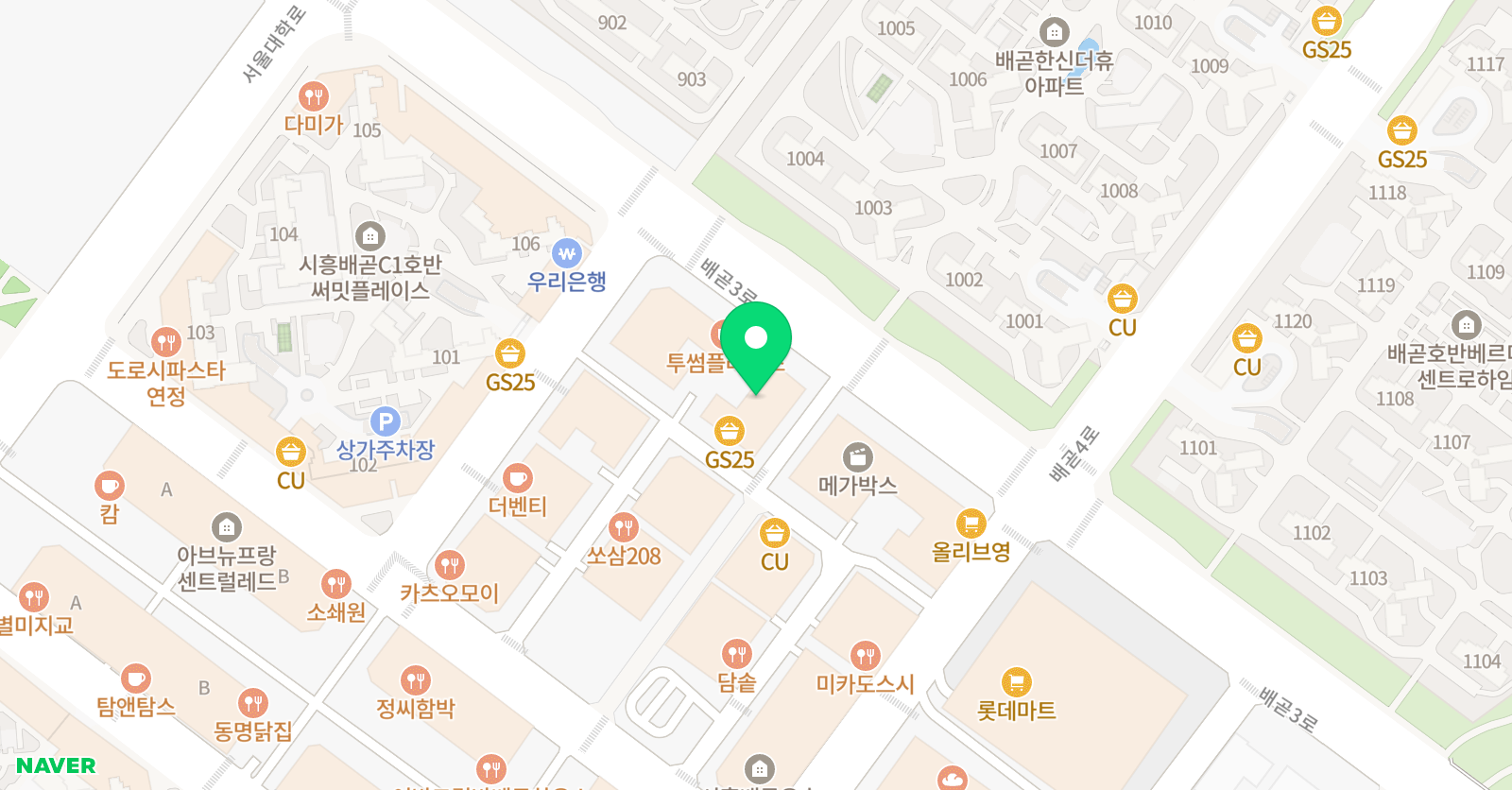 백명은피아노입시 학원 위치
