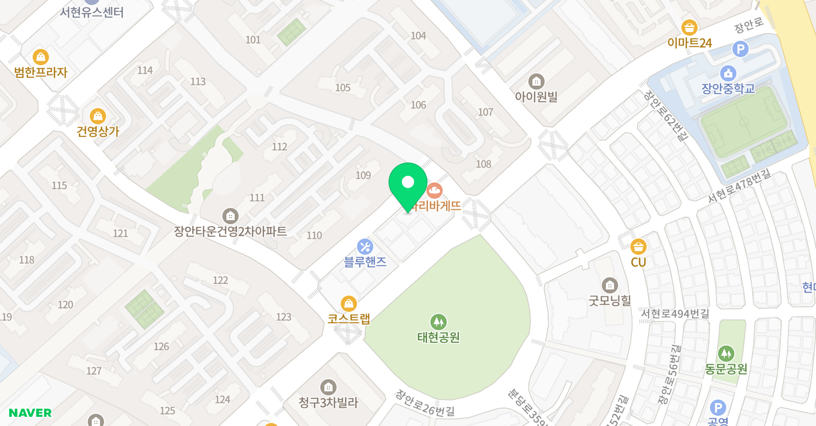 헬로뮤직 음악학원 위치