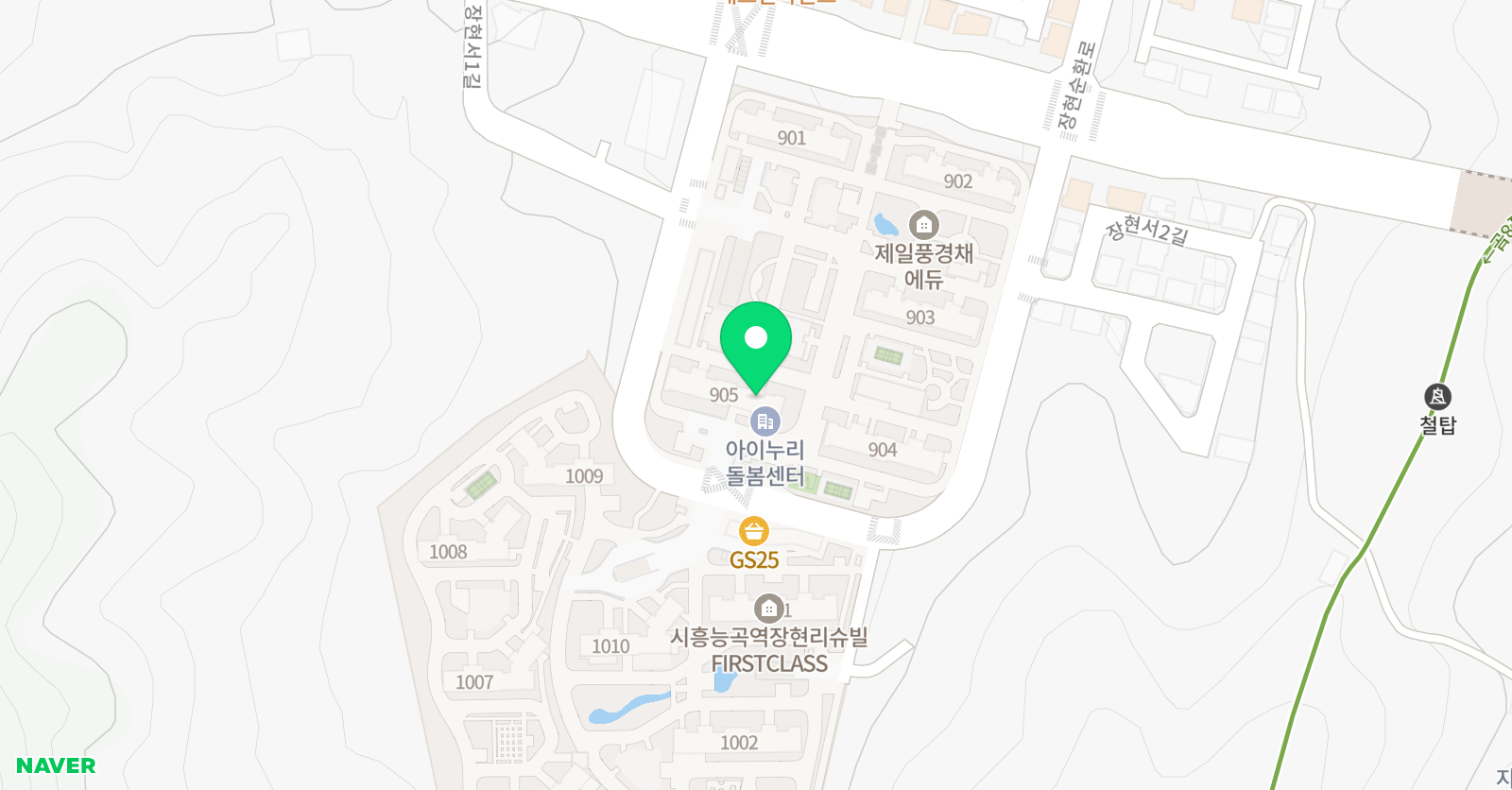 푸르넷 공부방 풍경채점 위치