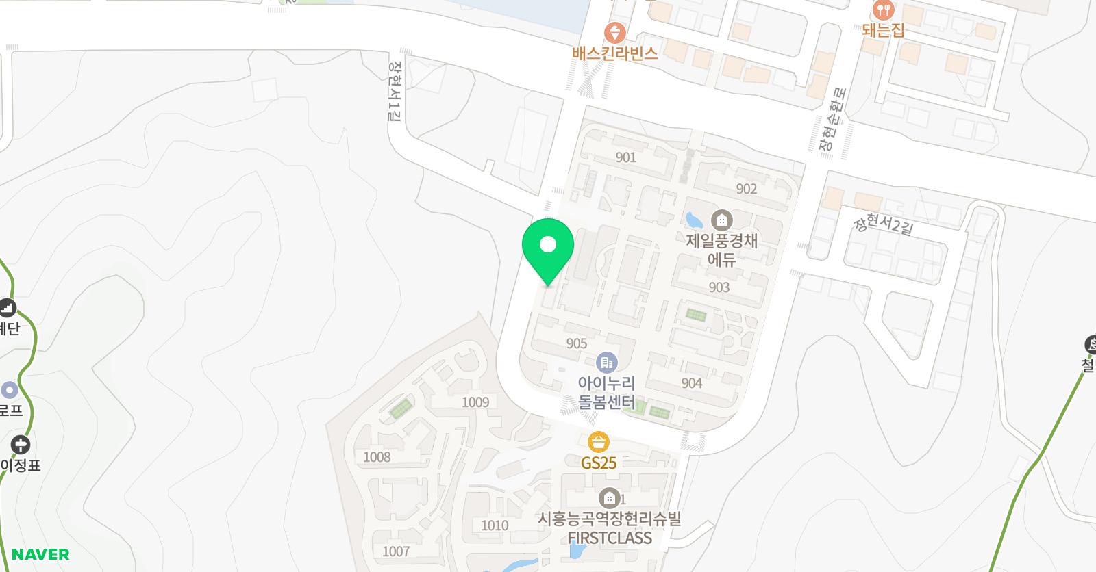 그린아트스콜레 그린그림 시흥가온점 위치