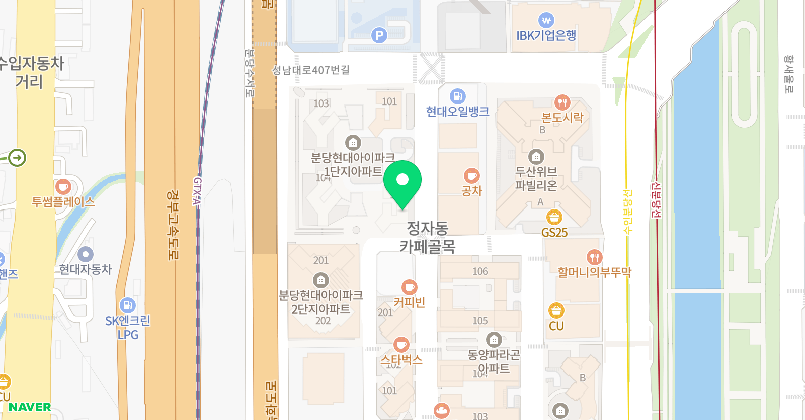 블루키프렙 분당 위치