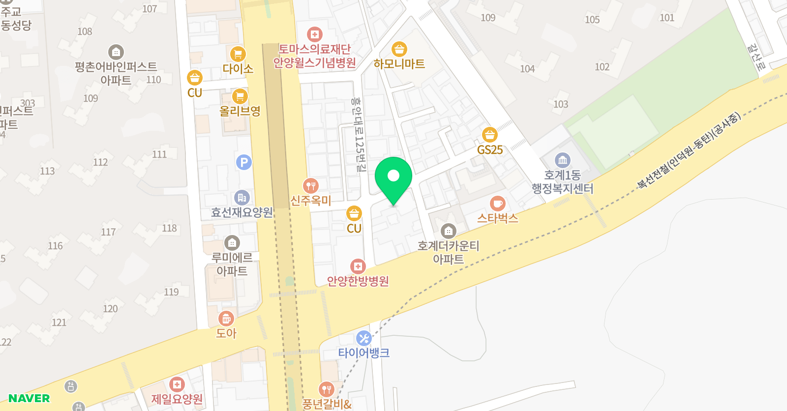 리티댄스아카데미 학원 안양점 위치