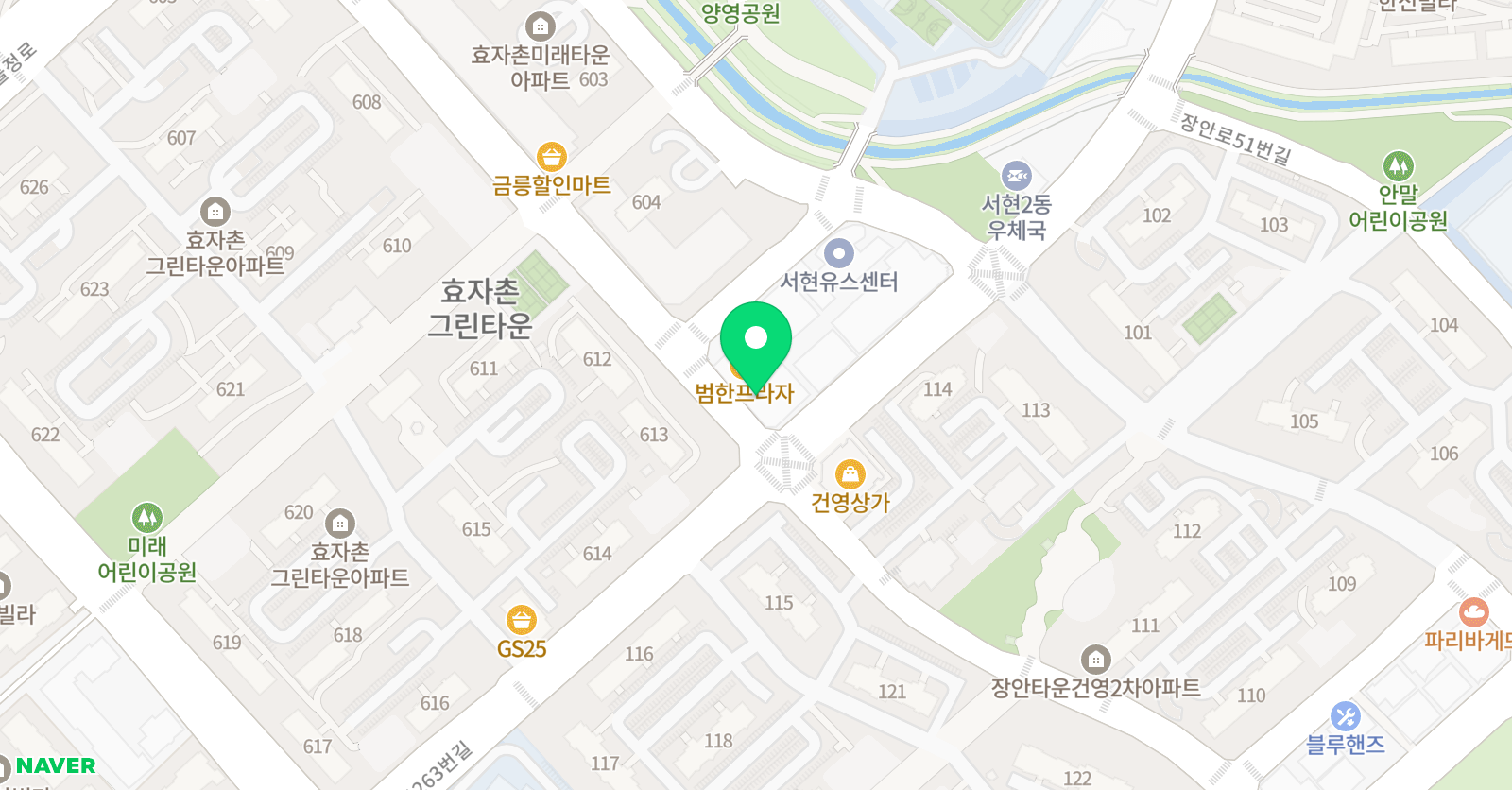 매쓰캔 수학학원 위치