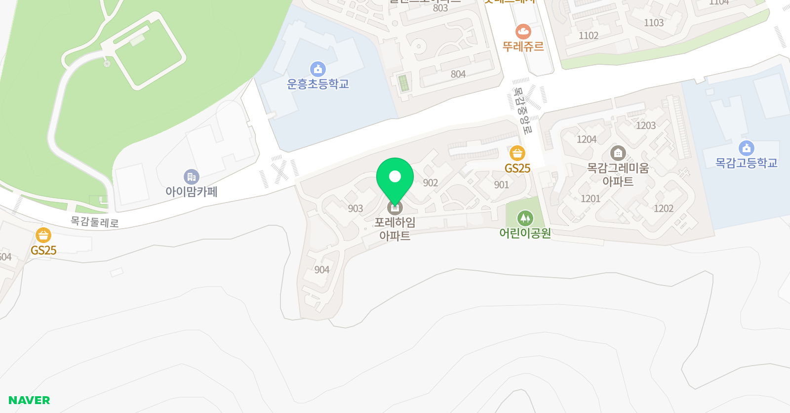 웅진씽크빅 스마트올클래스 목감포레하임 공부방 위치