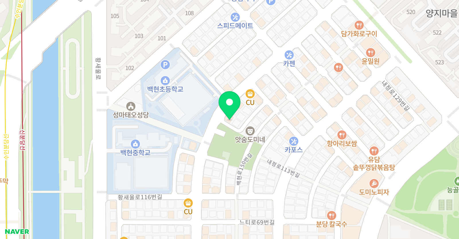 훈어쿠스틱기타하우스 음악교습소 위치