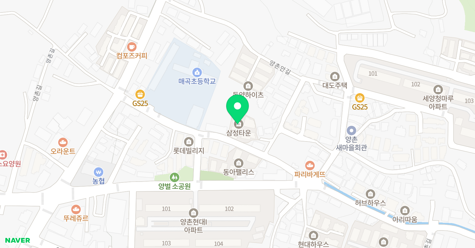 채움플러스 공부방 은수학 위치