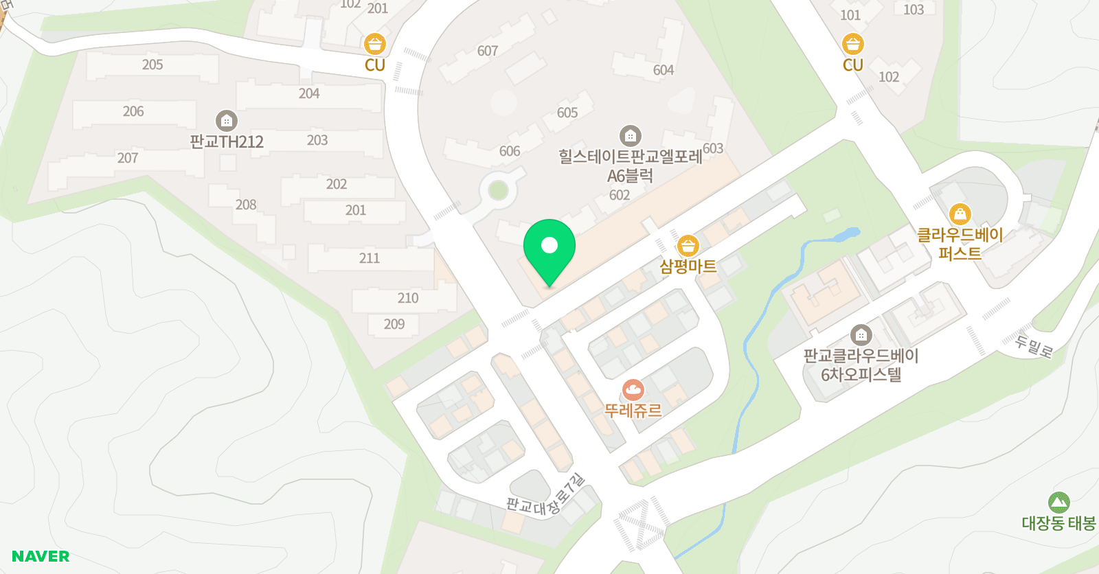 리드인 판교엘포레 교습소 위치