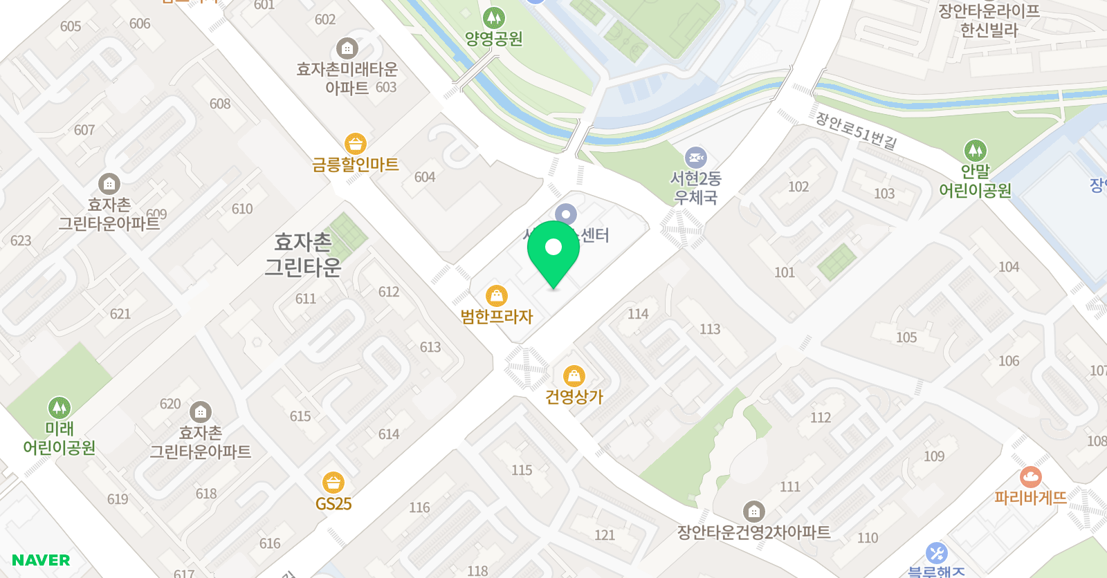 위네카 영어학원 위치