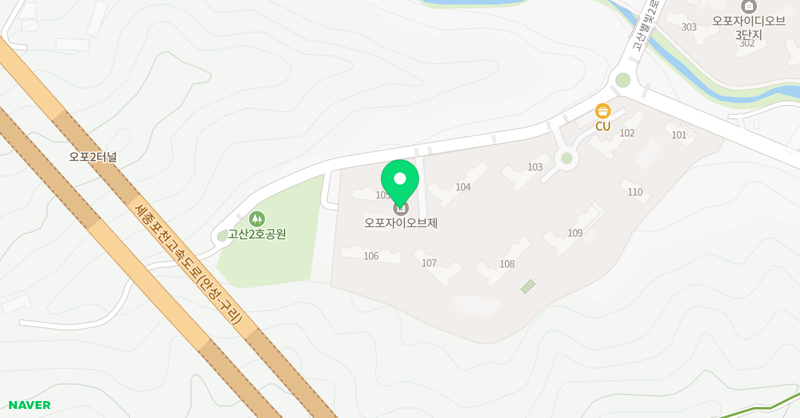 스마트해법영어수학 고산별빛학원 위치