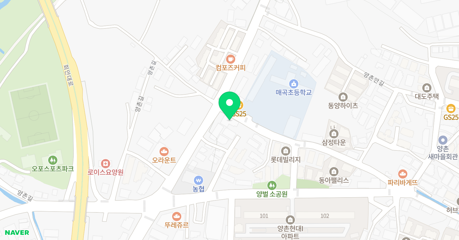 내가그린기린 그림미술학원 매곡점 위치