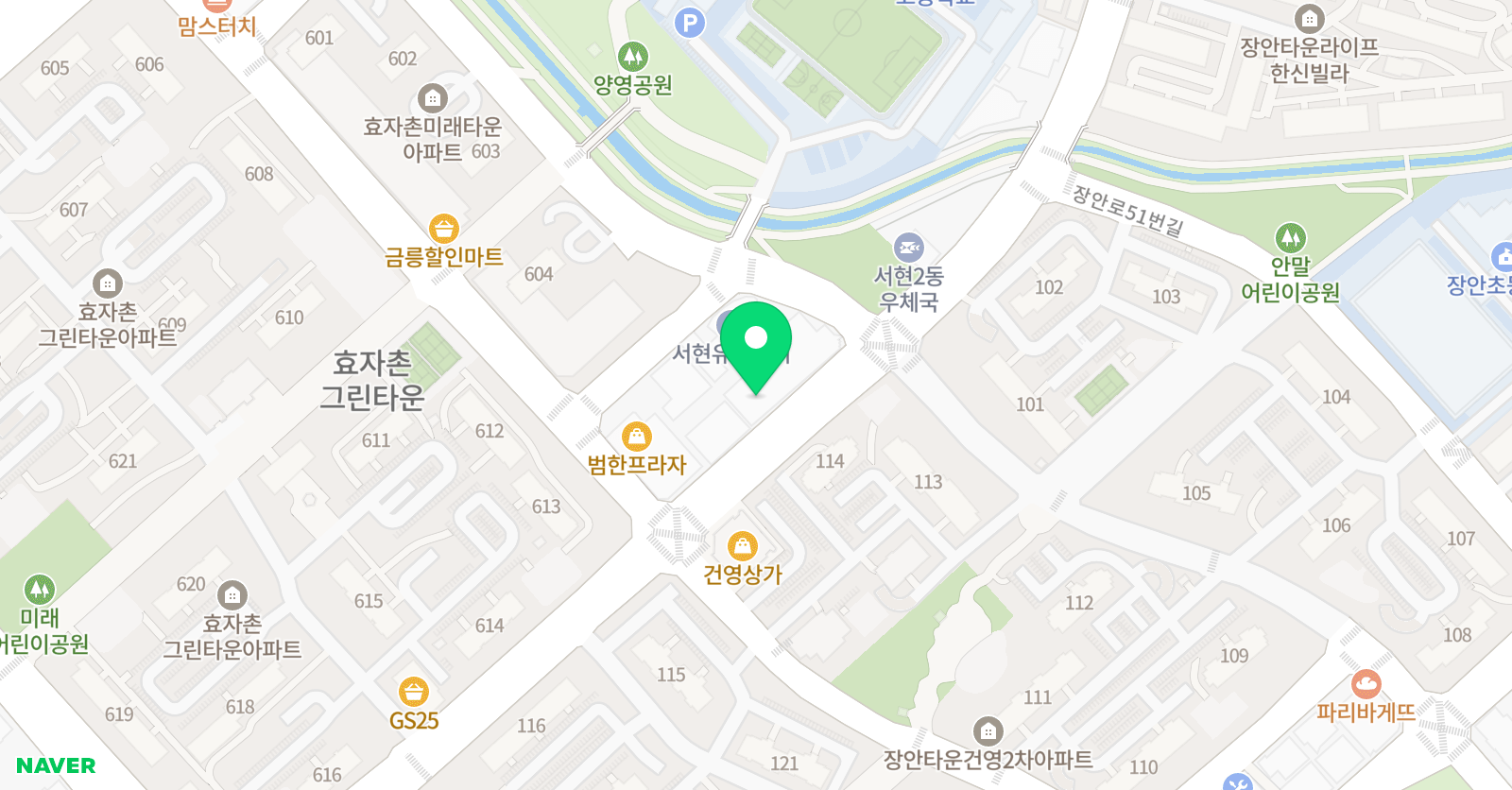 아이꼬모디자인미술학원 분당서현점 위치