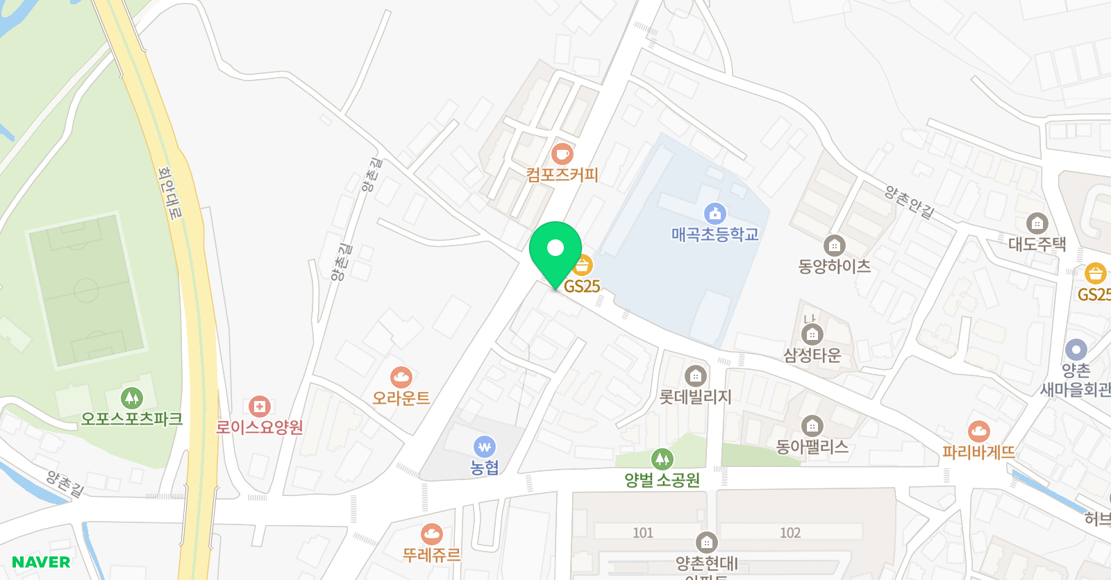 예스 보습학원 위치