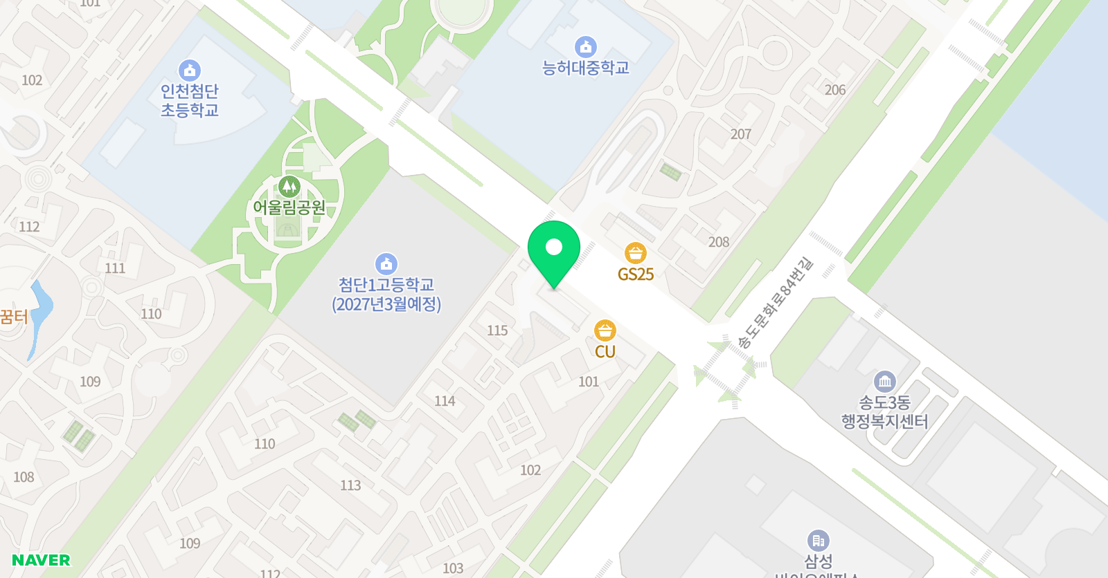 라온 음악학원 위치