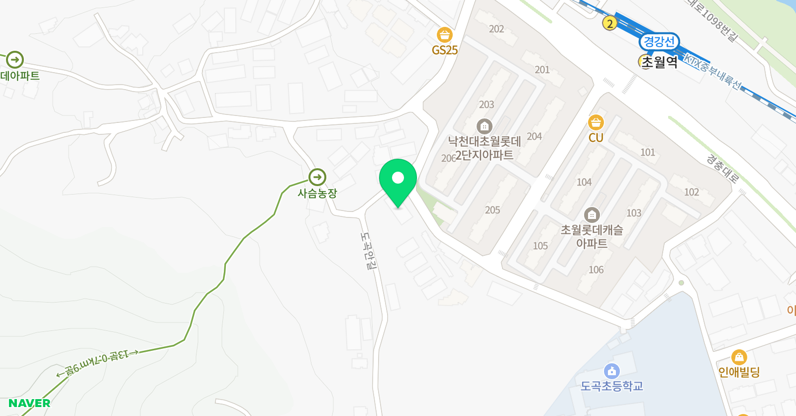 3030영어 초월러닝센터 위치