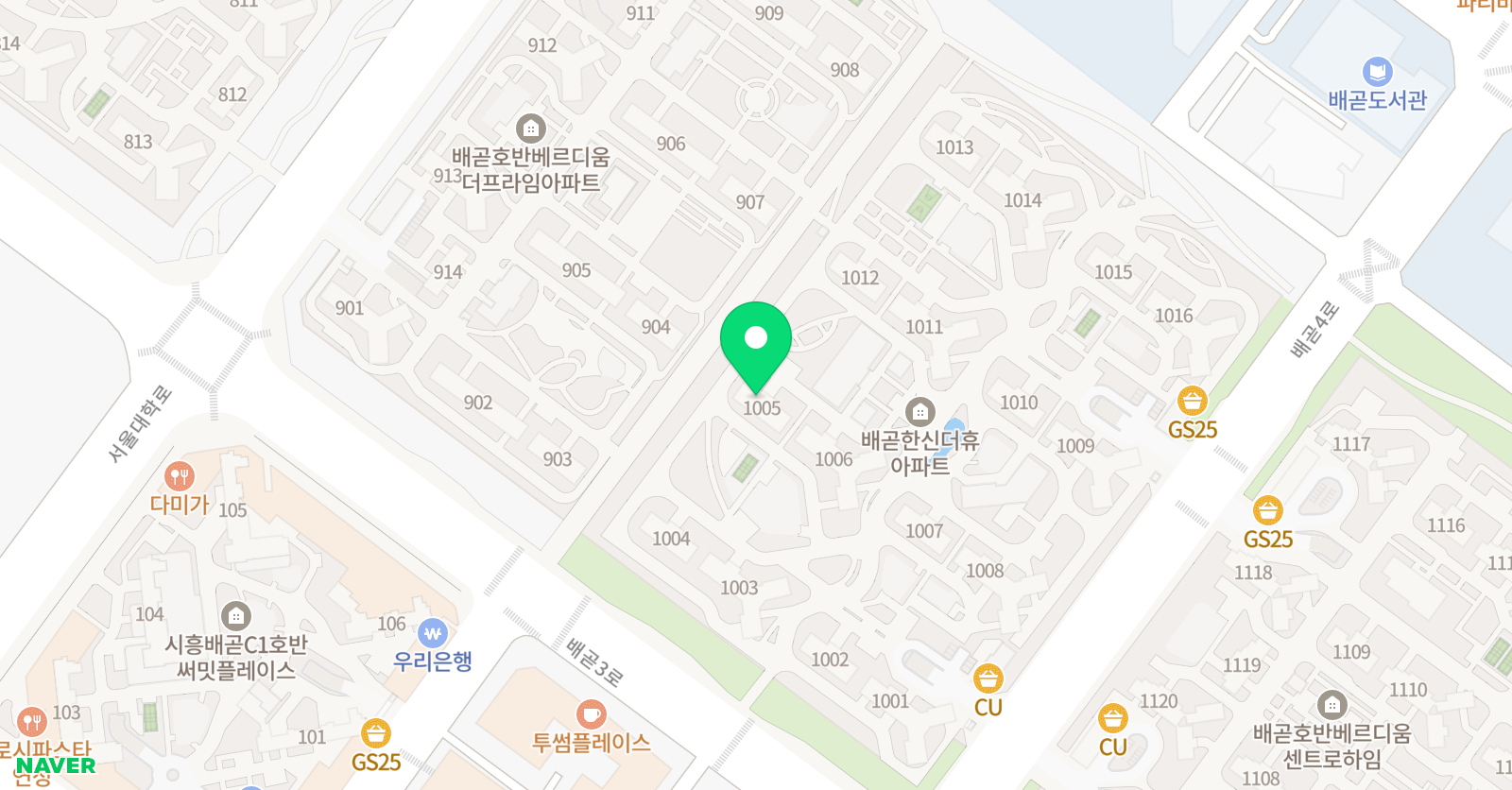 아소비 배곧 한신더휴점 위치