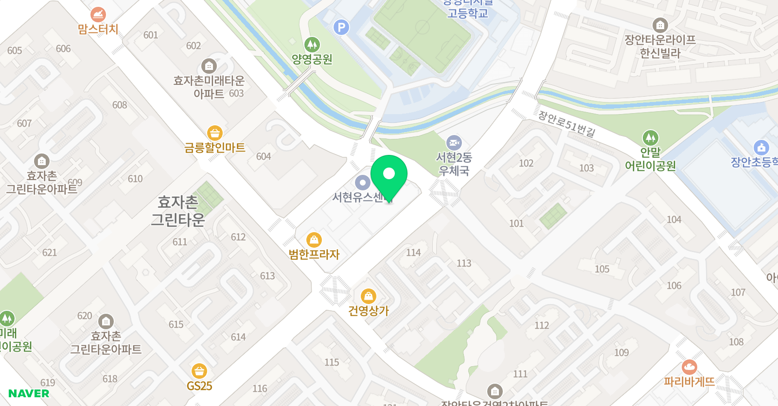 포코앤포코 실용음악학원 서현점 위치