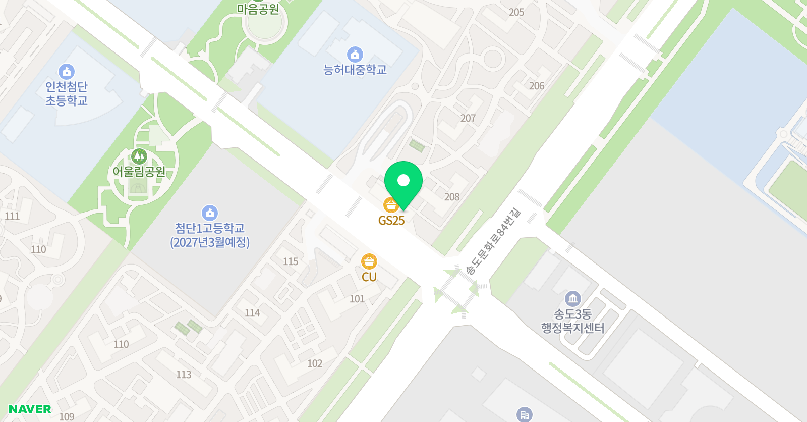 하모니음악학원 위치