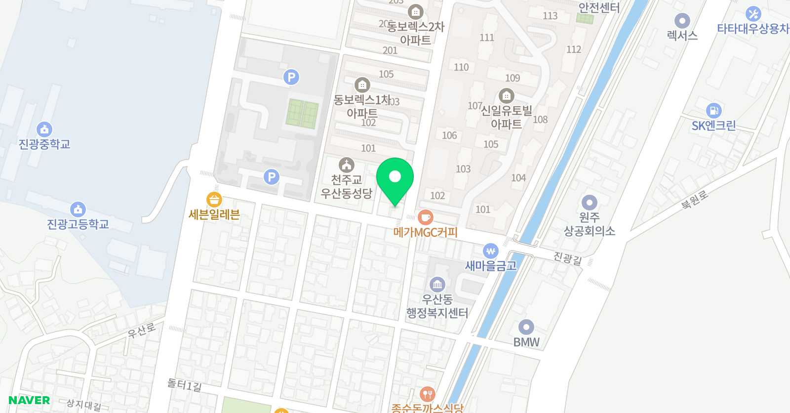 윤슬 태권도장 위치