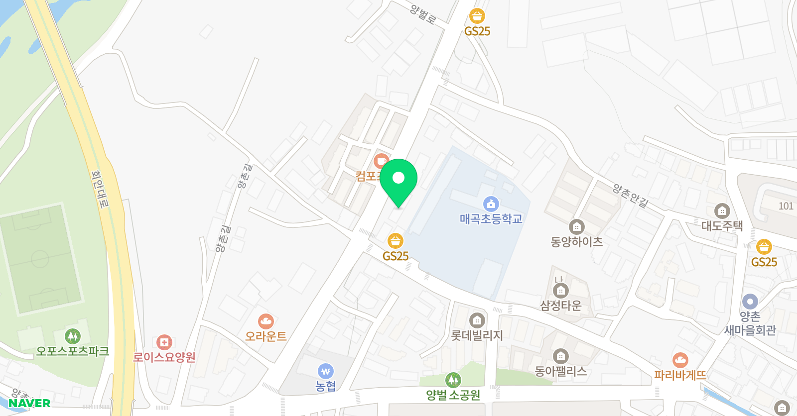 파머스국제 어학원 양벌브랜치 위치