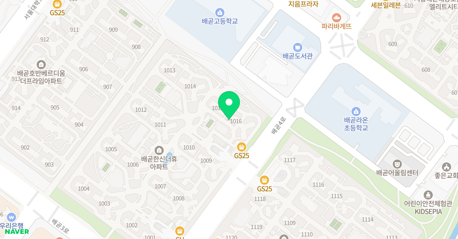 기탄 사고력교실 배곧한신더휴점 위치