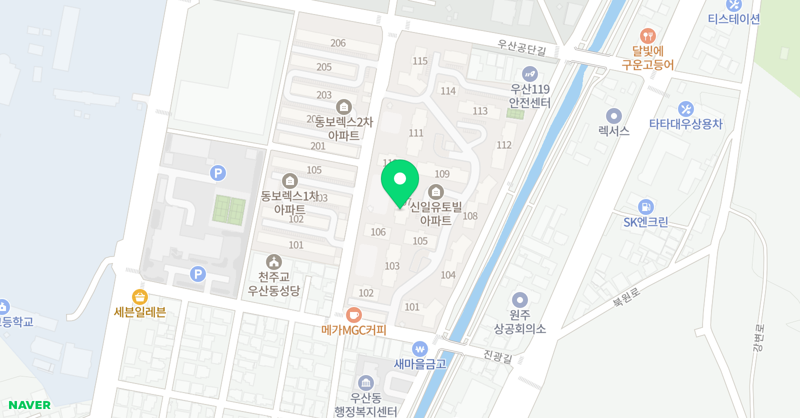 에글리쉬 영어 위치