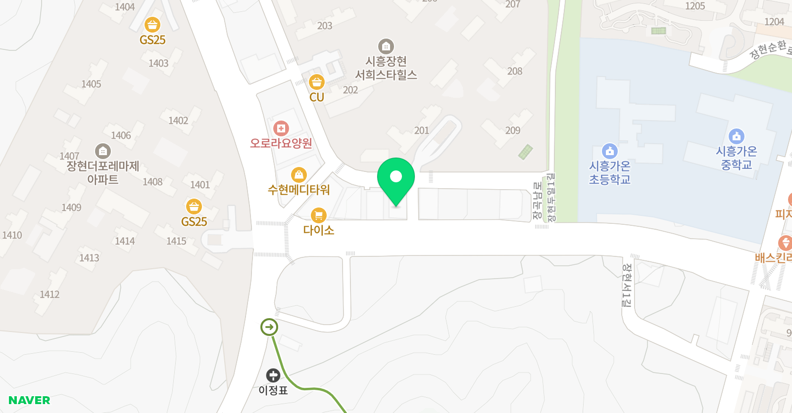 셀파 우등생 교실 가온 학원 위치