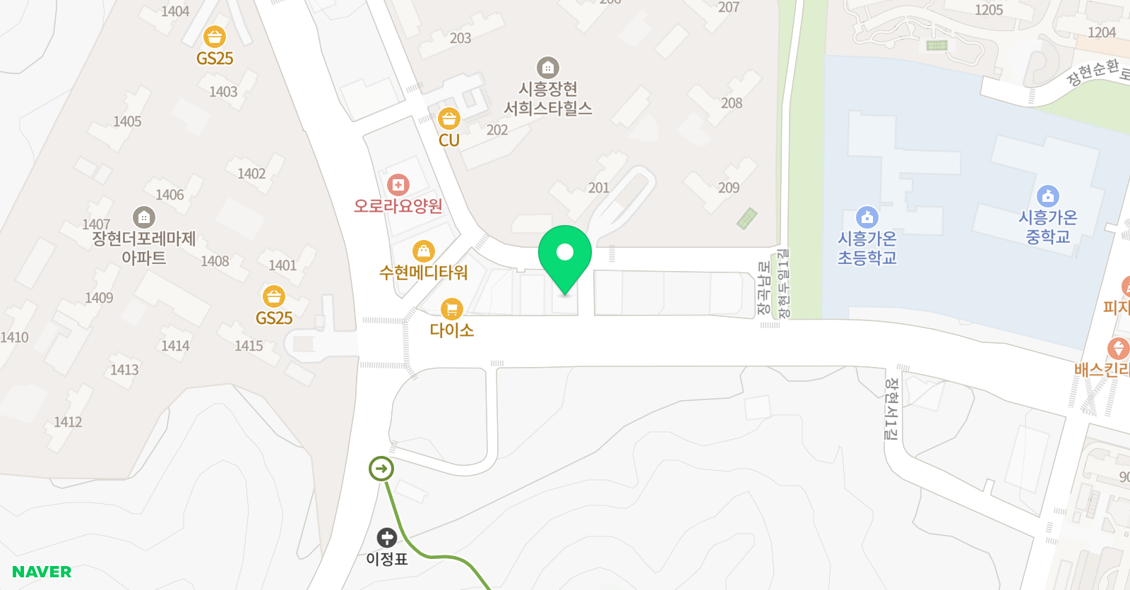 가온닛시 학원 위치