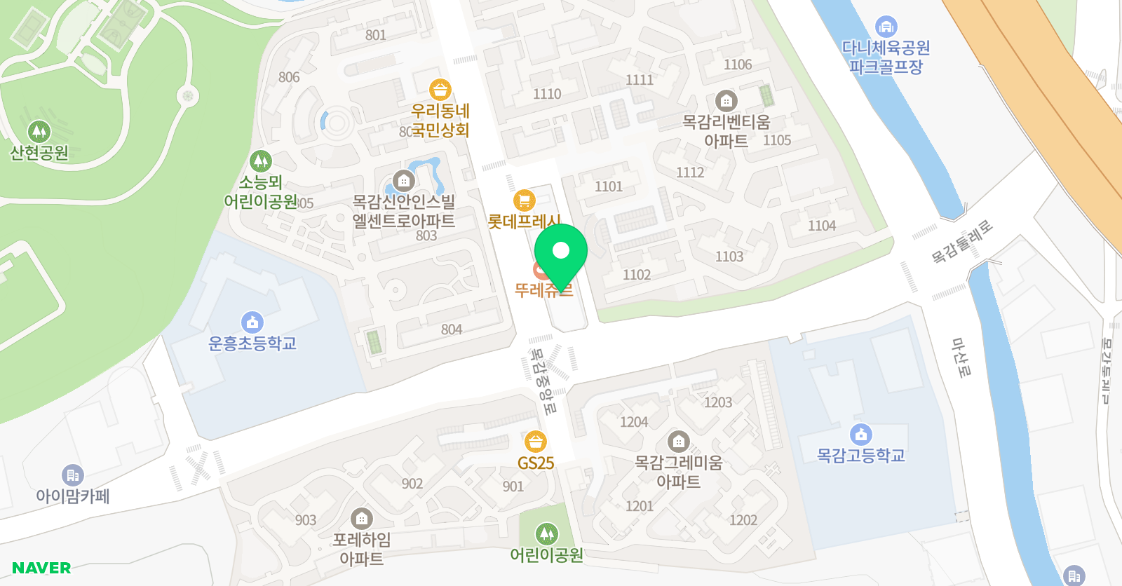 스마트해법 수학 삼성 영어 목감중앙 학원 위치