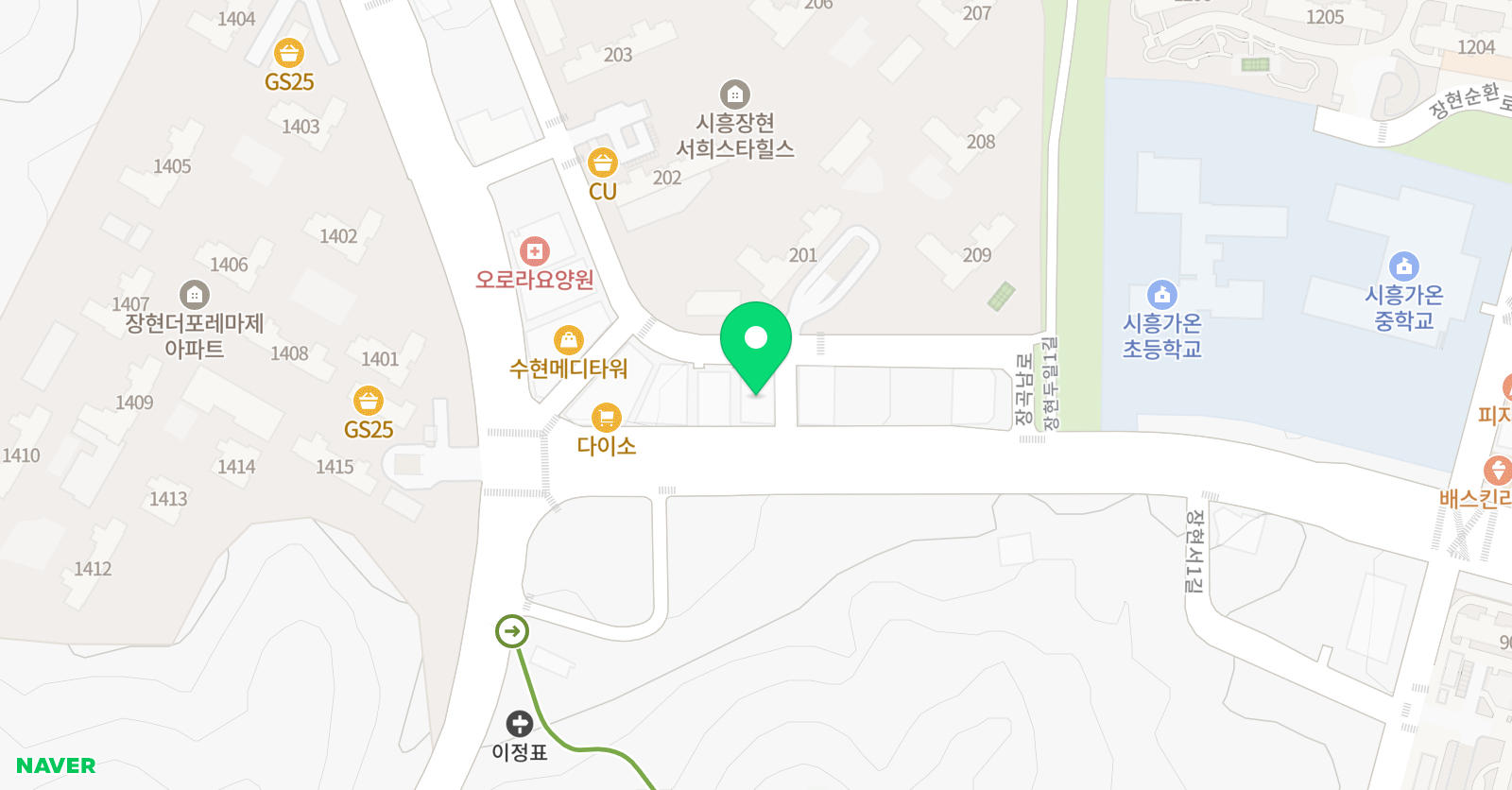 한우리 독서토론논술 시흥장현가온독서교실 위치