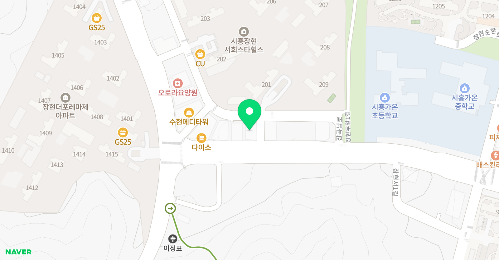 윤선생 영어숲 장현학원 위치