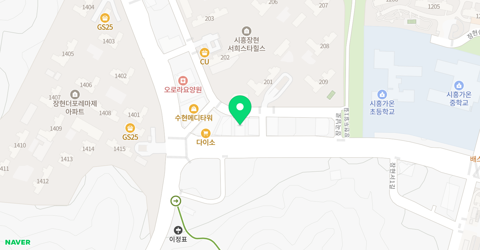 잉글리시아이 장현 가온학원 위치