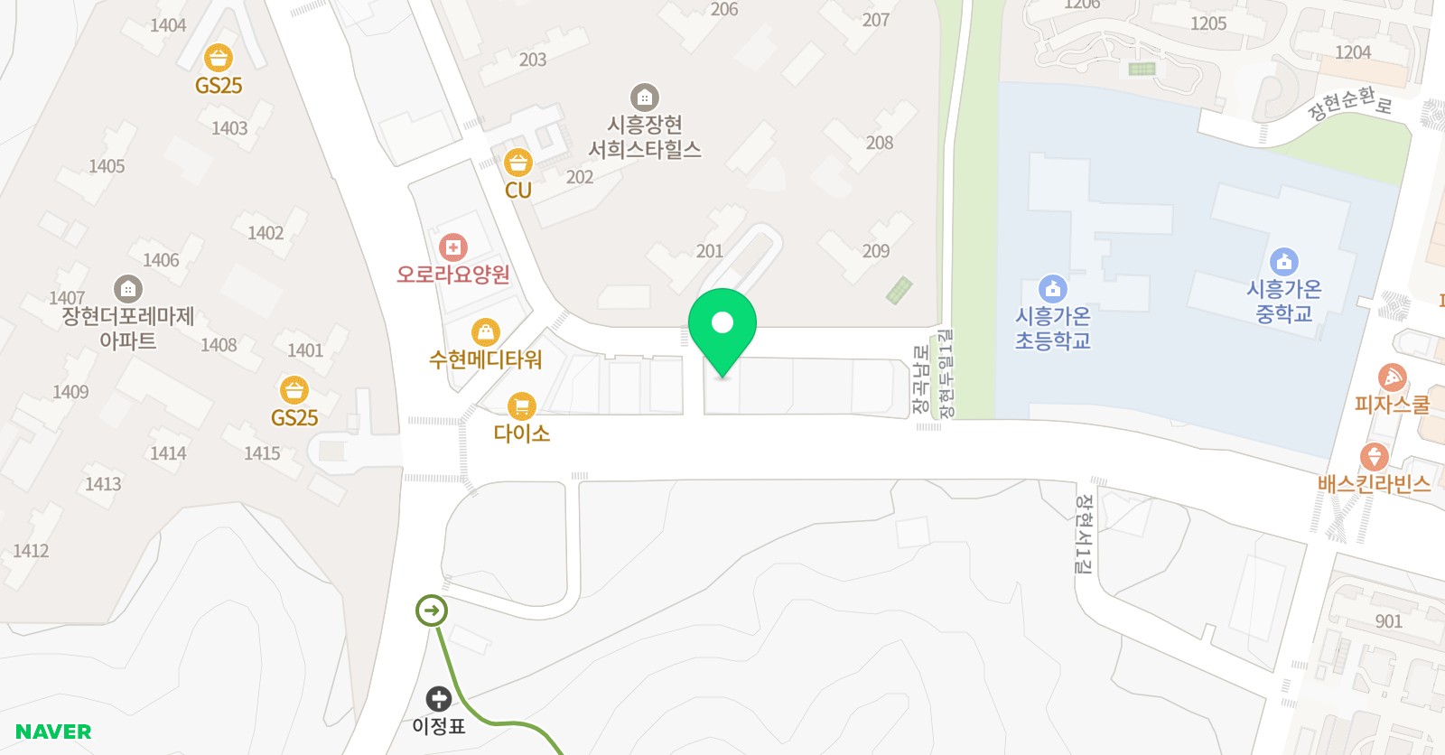 가온마루 학원 위치