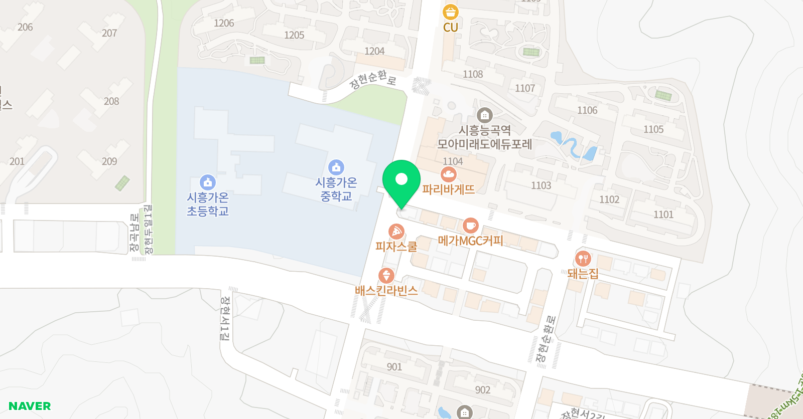 윤선생우리집앞영어교실 시흥장현미래도점 위치