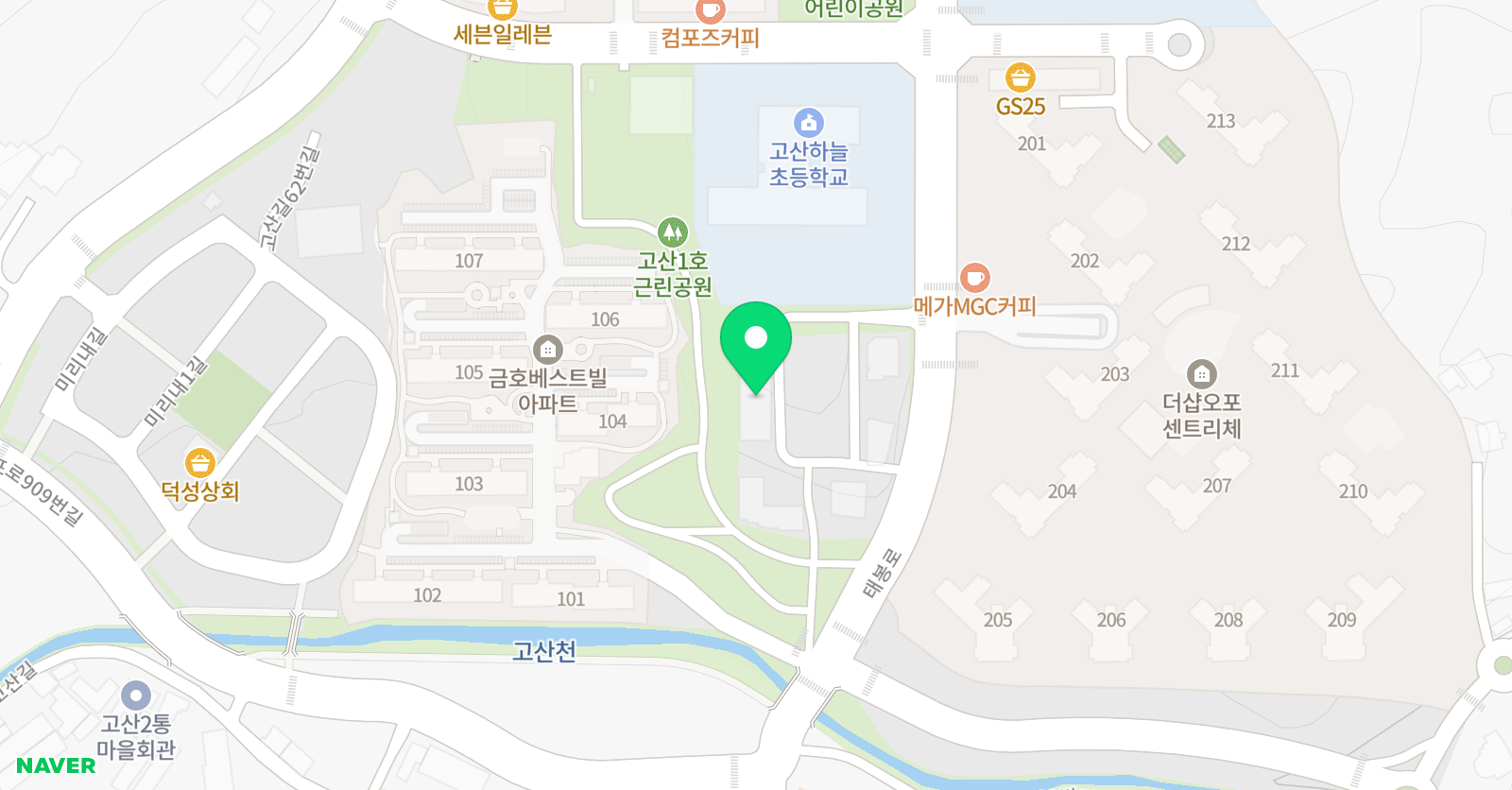 권지호영어수학학원 위치