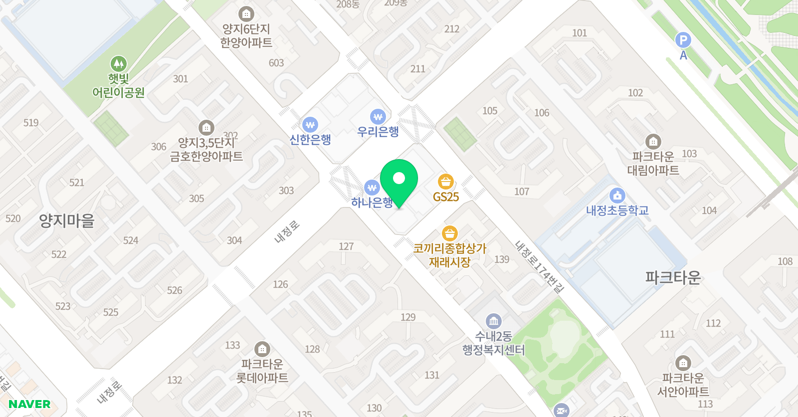 씨앤에이 논술 분당수내점 위치