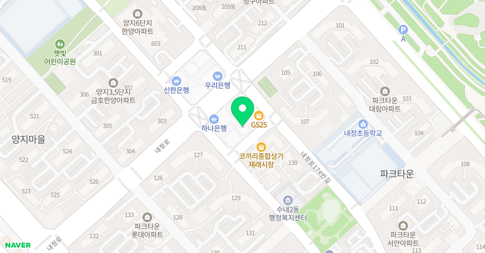 내정 음악학원 위치