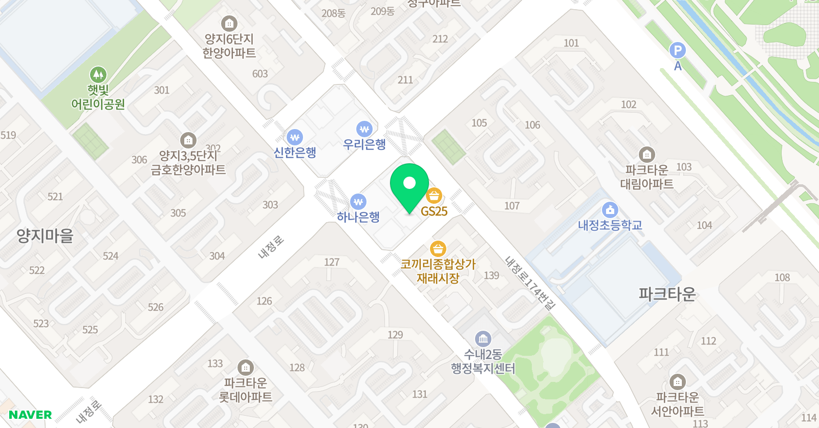잉글리쉬피너클 보습학원 위치