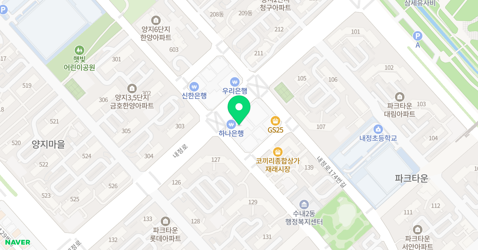 아이비 수학학원 수내본원 위치