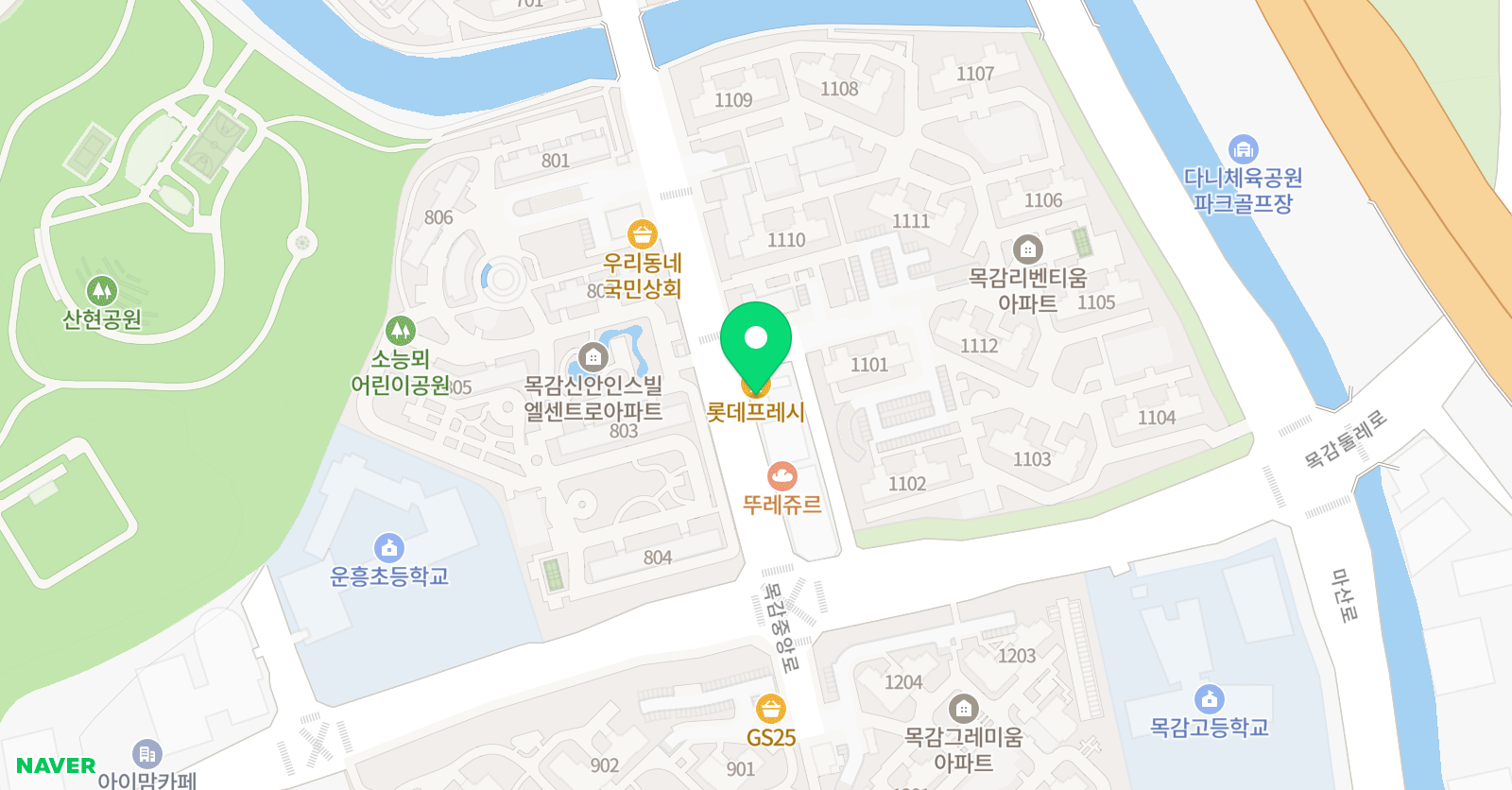 뮤엠 영어셀파우 등생학원 위치