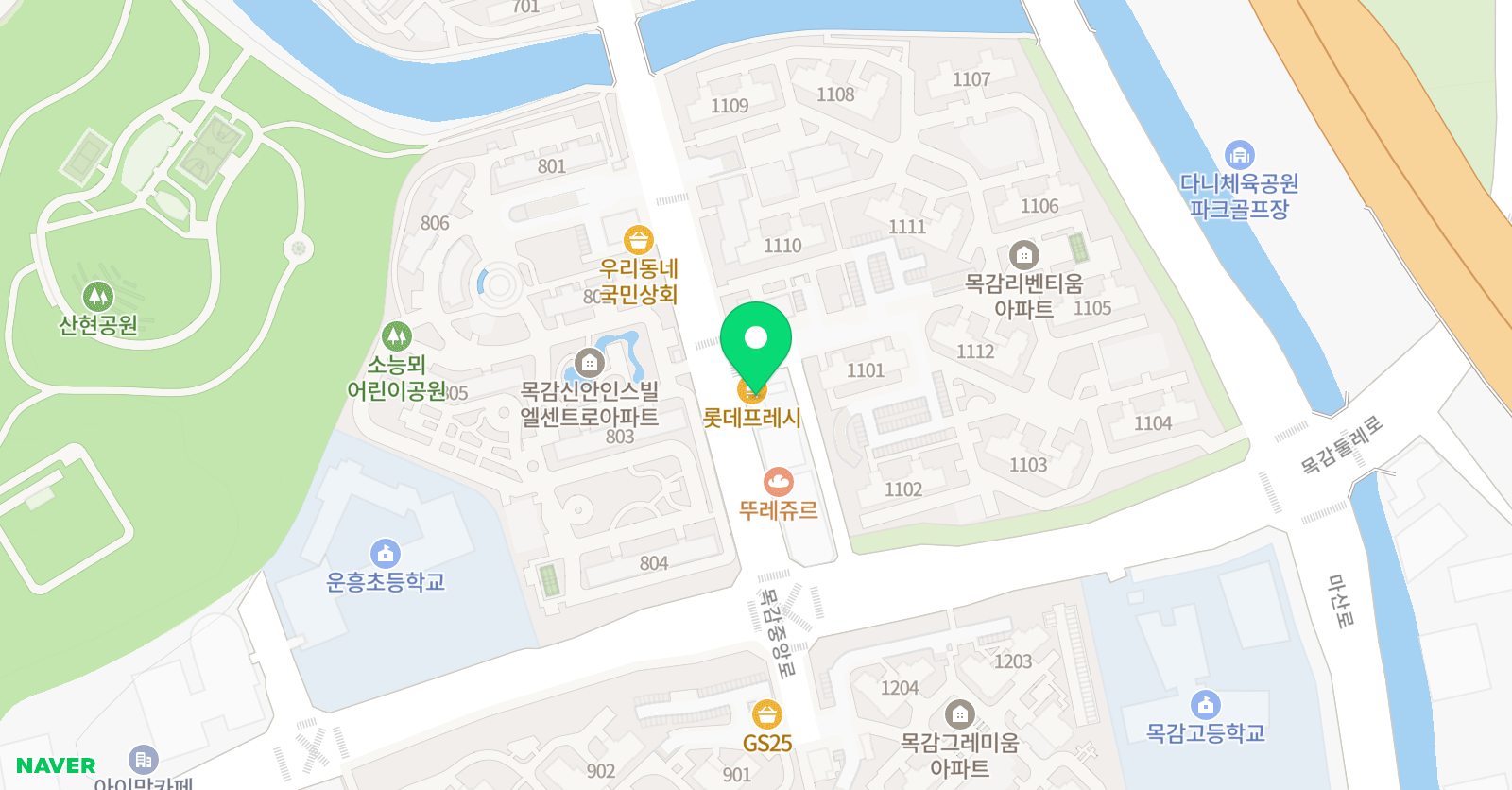 여명 태권도장 위치
