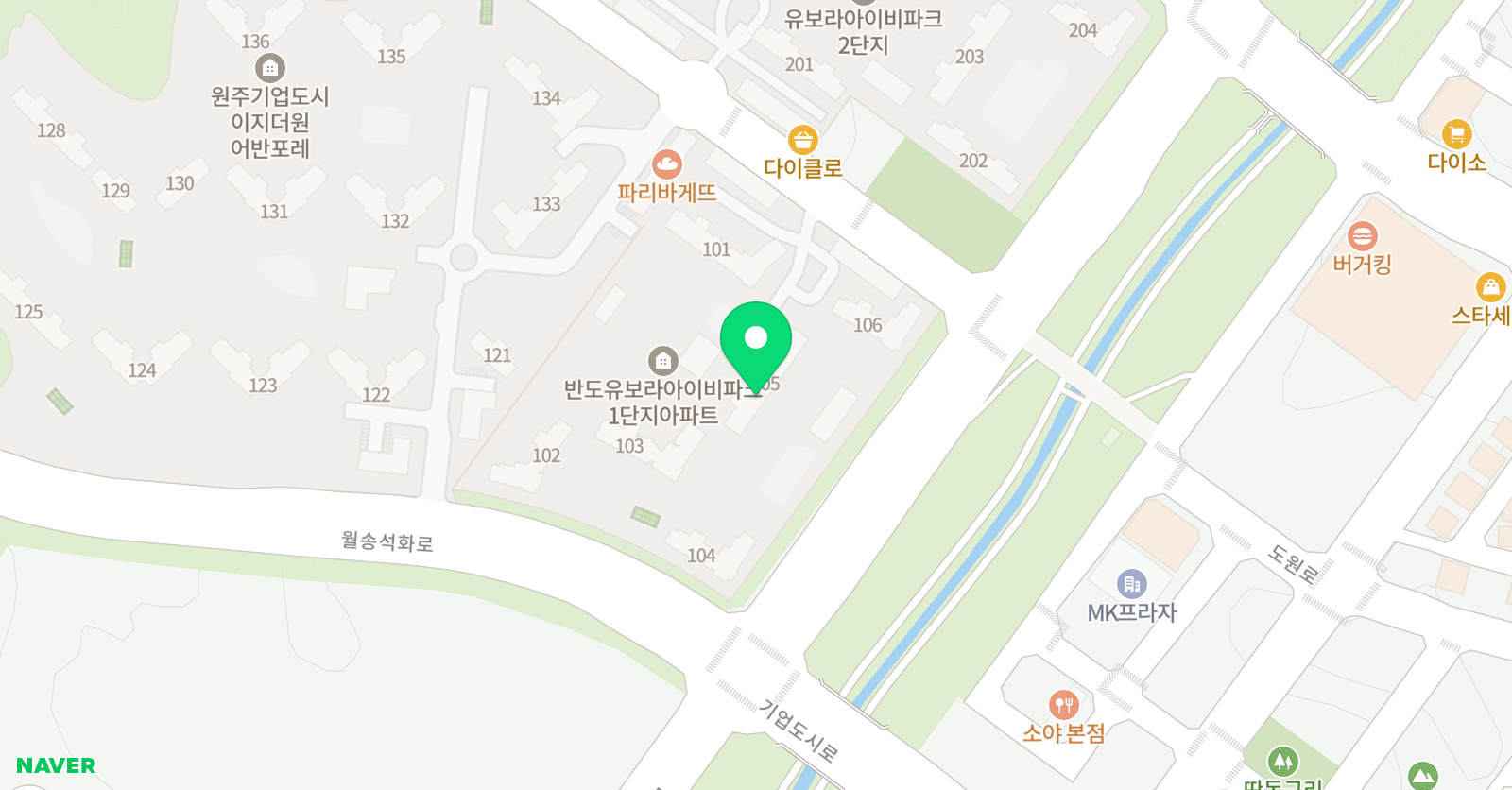 기탄 사고력교실 지정반도유보라1차점 위치