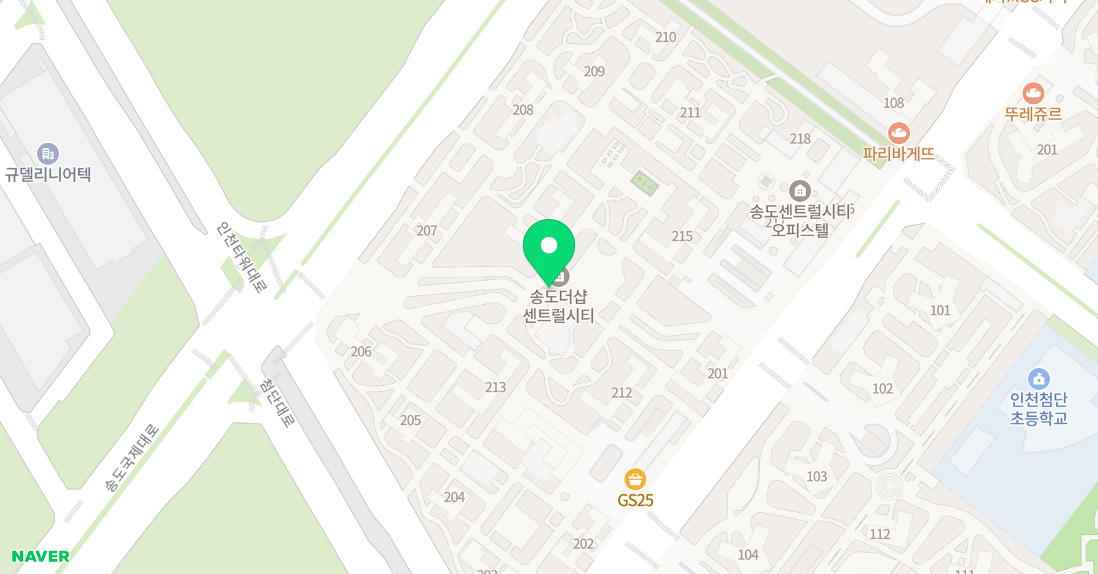 미래엔 수학 인천송도센시티교실 위치