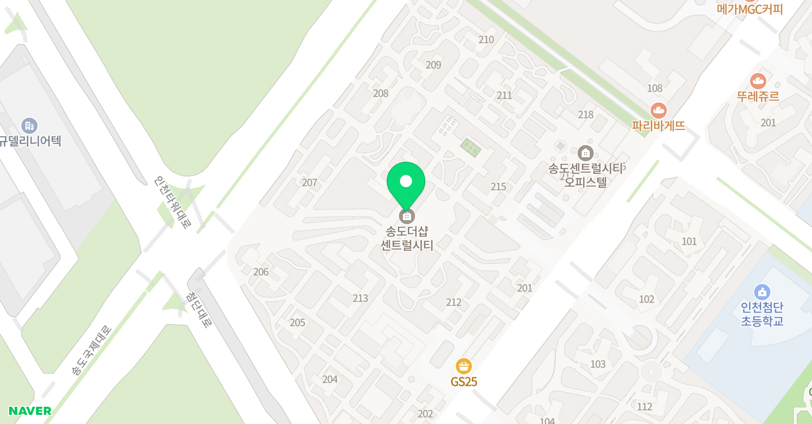 키즈엔 리딩 영어학원 위치