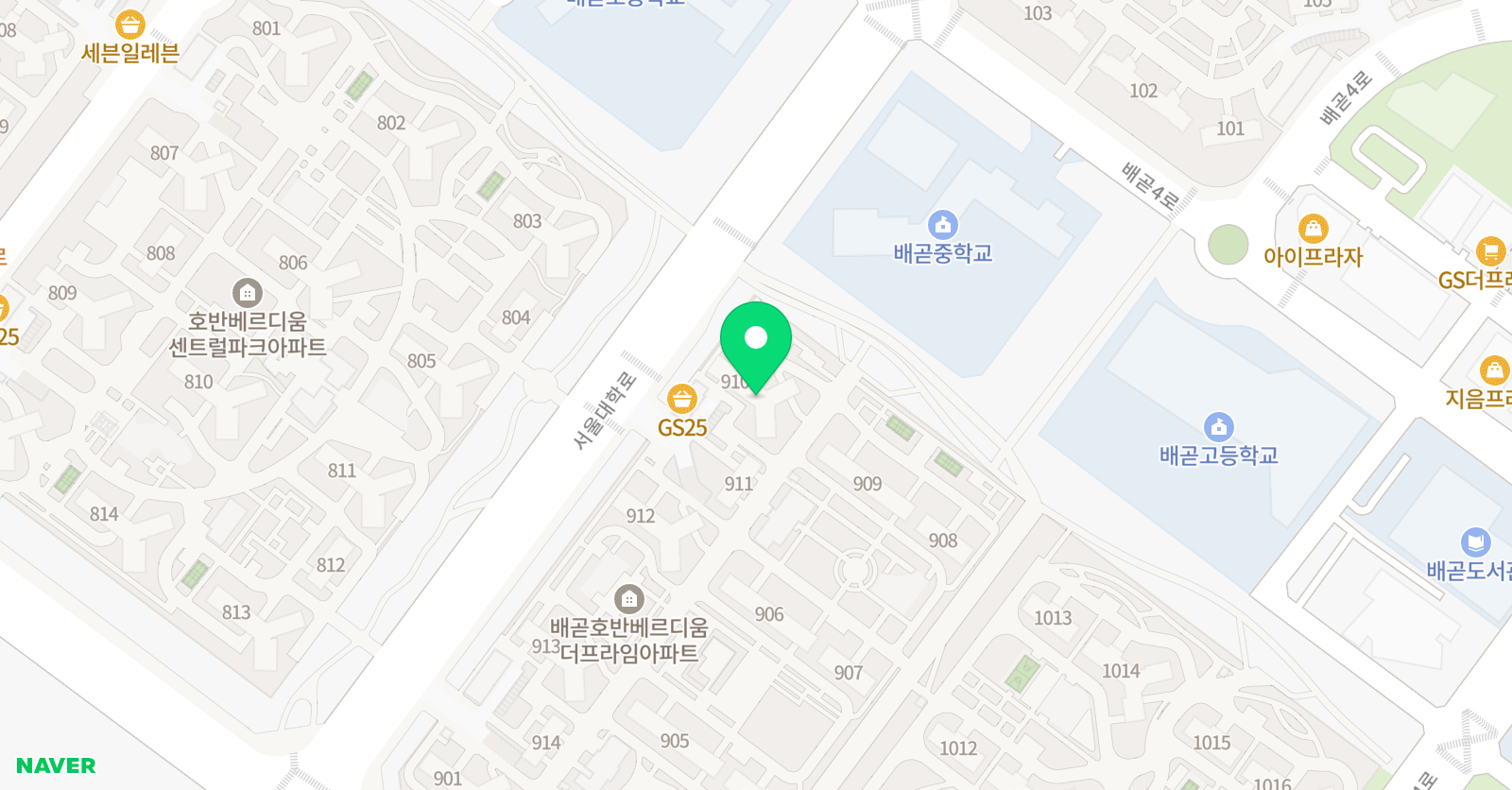 배곧 작은독서교실 위치