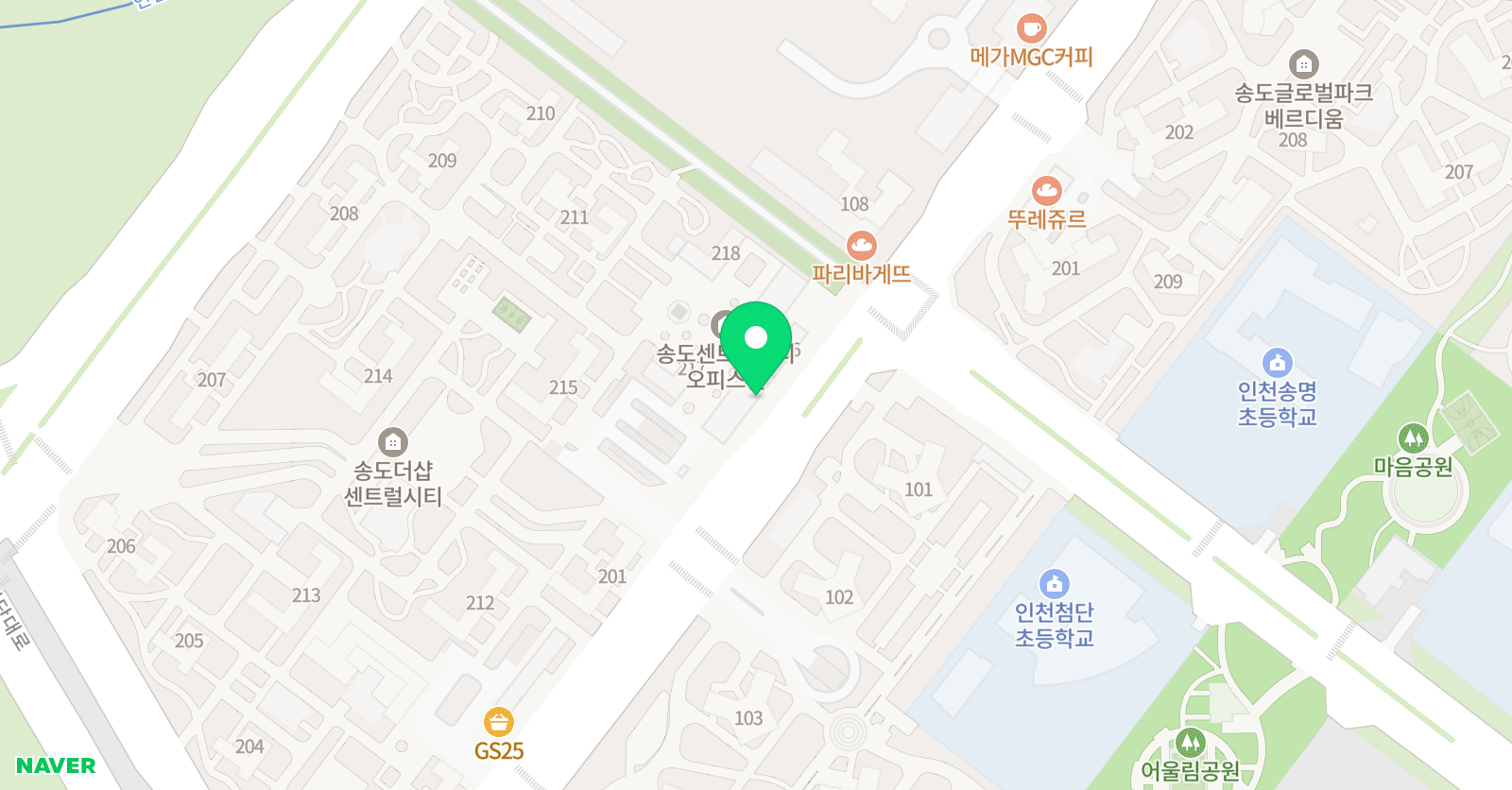 K2 수학학원 위치