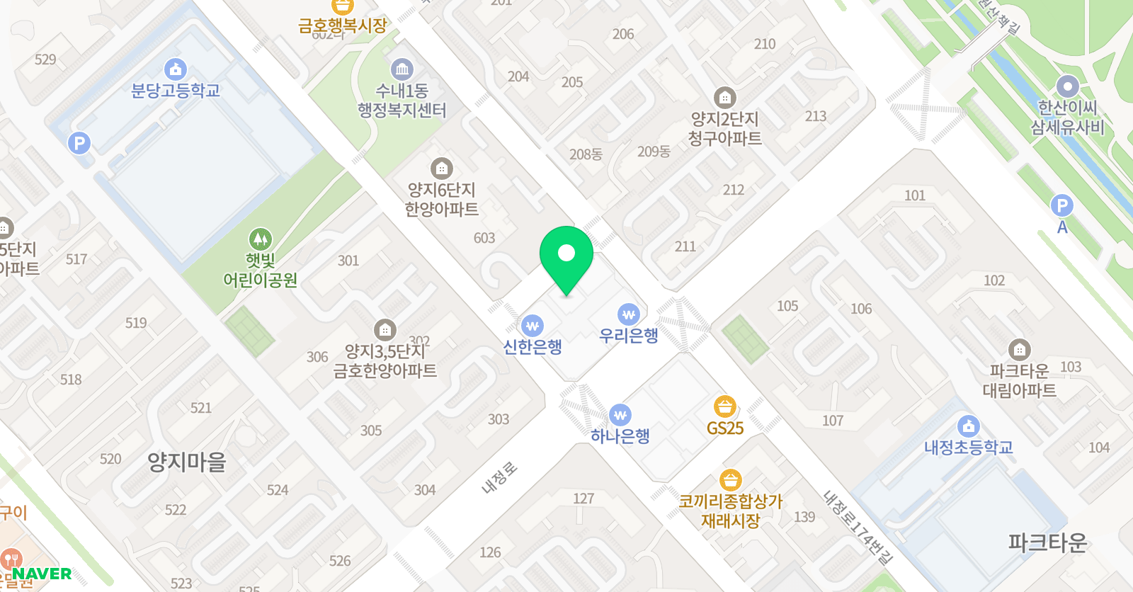 채움 사고력수학학원 위치